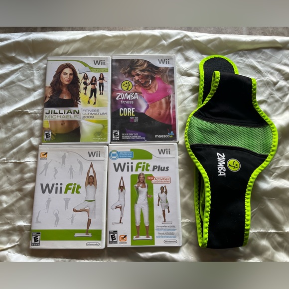 Wii Games Wii Fit Fit Plus Zumba Fitness Core With Belt Jillian
